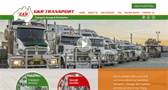Desktop Screenshot of gkrtransport.com.au